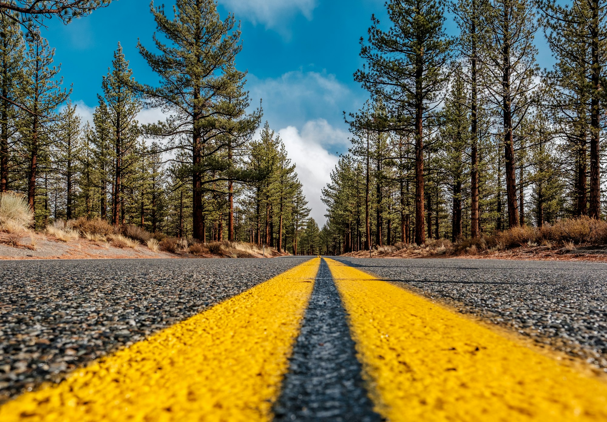 Open highway in California